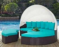 round outdoor daybed replacement cushion