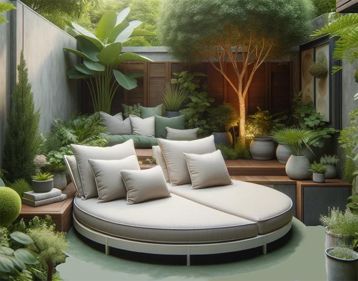 Compact Round Outdoor Daybeds for Small Spaces